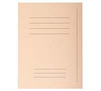 Exacompta - Ref 435002E - Forever Printed Square Cut Folder - 240 x 320mm in Size, Suitable for Storing A4 Documents, Made from 220gsm Recycled Card - Buff (Pack of 50)