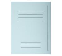 Exacompta - Ref 435006E - Forever Printed Square Cut Folder - 240 x 320mm in Size, Suitable for Storing A4 Documents, Made from 220gsm Recycled Card - Light Blue (Pack of 50)