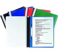 Exacompta - Ref 439900B - PVC Transfer File - Suitable for Holding A4+ Documents, Transparent PVC Cover to Identify Contents, Holds Approx. 100 Sheets - Assorted Colours (Pack of 20)