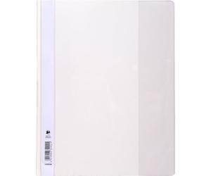 Exacompta - Ref 439902B - PVC Transfer File - Suitable for Holding A4+ Documents, Transparent PVC Cover to Identify Contents, Holds Approx. 100 Sheets - White