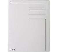 Exacompta - Ref 441019E - Forever Collection - Square Cut Folder - Suitable for Holding A4 Documents, 280gsm Recycled Card, Blue Angel Certified - Grey (Pack of 100)
