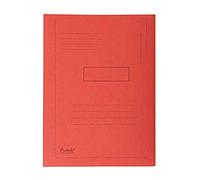 Exacompta - Ref 445003E - Forever Collection - 2-Flap Folder - 24 x 32cm in Size, Suitable for A4 Documents, Made from 290gsm Recycled Board, 2 Flaps to Secure Documents - Red (Pack of 50)
