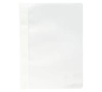 Exacompta - Ref 449202B_PAQ - PP Transfer File - Suitable For Use With A4 Documents, Premium PVC, Clear Front Cover, Holds Approx. 100 Sheets - White (Pack of 25)