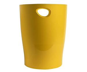 Exacompta - Ref. 45302D - 1 waste paper basket with ECOBIN BeeBlue handles in PP - large capacity 15 liters - dimensions 26.3 x 26.3 x 33.5 cm - for office or home - 4 random colors