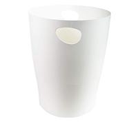 Exacompta - Ref 45313D - Ecobin Waste Paper Bin- 263 x 263 x 335mm in Size, Large Waste Capacity of 15 Litres, Easy Clean Interior -White - Suitable for Office & Home
