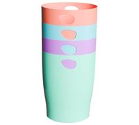 Exacompta - Ref 453707D Paper Baskets with Handles ECOBIN Candy Tidy, Large Capacity 15 Litres, Size 26.5 x 26.5 x 33.5 cm for Office or Home - Assorted Colours