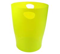 Exacompta - Ref 45381D - Ecobin Waste Paper Bin- 263 x 263 x 335mm in Size, Large Waste Capacity of 15 Litres, Easy Clean Interior -Translucent Anise Green