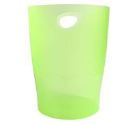 Exacompta - Ref.45397D - Set of 8 waste paper bins with ECOBIN handles - large capacity 15 liters - dimensions 26.3 x 26.3 x 33.5 cm - 1 year warranty - Translucent Apple green