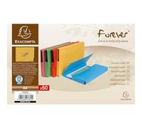 Exacompta Forever Document Wallets A4 2 Packs of 50 290gsm Assorted, white