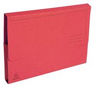 Exacompta - Ref 47675E - Forever Collection - Document Wallets (Pack of 50) - 240 x 320mm in Size, Suitable for A4 Documents, 290gsm Premium Pressboard - Red