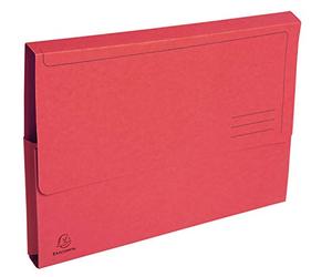Exacompta - Ref 47675E - Forever Collection - Document Wallets (Pack of 50) - 240 x 320mm in Size, Suitable for A4 Documents, 290gsm Premium Pressboard - Red