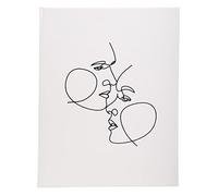 Exacompta - Ref. 47689E - 1 Guest book 100 pages silver edge Art - Ivory