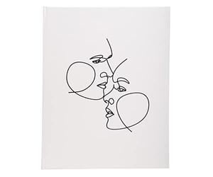 Exacompta - Ref. 47689E - 1 Guest book 100 pages silver edge Art - Ivory