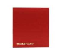 Exacompta - Ref 48/6-12Z - Guildhall - Headliner Case bound Hardback Account Book, 298 x 273mm, 6 Debit and 12 Credit Column, 80 Pages, Burgundy Vinyl Cover, Traditionally Sewn