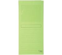 Exacompta - Ref 50107E - Forever Collection - Window Folders - 220 x 310mm in Size, Suitable for A4 Documents, 120gsm Recycled Board - Light Green (Pack of 100)
