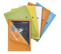Exacompta - Ref 50260E - Forever Collection - Window Folders - 220 x 310mm in Size, Suitable for A4 Documents, 120gsm Recycled Board - Assorted Pastel Colours (Pack of 25)
