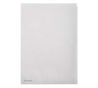 Exacompta - Ref 50850E - A4 Cut Flush Folders (Pack of 50) - 220 x 310mm in Size, Suitable for A4 Documents, Made from Paper, Side and Top Opening - Translucent White
