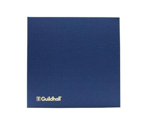 Exacompta - Ref 51/3-9Z - Guildhall - Account Book, 300 x 200mm, 3 Debit Columns & 9 Credit Cash Columns, 80 pages of 95gsm Ledger Quality Paper, Traditionally Sewn, Hardback Blue Vinyl Cover