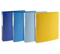 Exacompta BEE BLUE 30 mm Ring binder PP (Polypropylene) Recycled A4 4 ring Assorted Pack of 4