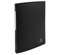 Exacompta - ref. 51191E - 1 flexible binder with OPAK label - 4 round rings, diameter 15 mm - Spine 20 mm - External dimensions: 32 x 25 cm - A4 file format - Colour: black