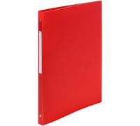 Exacompta - ref. 51195E - 1 flexible binder with OPAK label - 4 round rings, diameter 15 mm - Spine 20 mm - External dimensions: 32 x 25 cm - A4 file format - Colour: red
