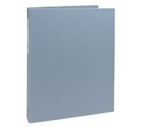 Exacompta - Ref 51232E - Box of 10 Autentik Recycled Rigid Binders - 4 Round Rings Diameter 30 mm - Spine 40 mm - External Dimensions: 32 x 26 cm - A4 File Format - Blue Grey