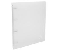 Exacompta - Ref. 51264E - 1 semi-rigid PP Chromaline binder - 4 round rings, diameter 30 mm - Spine 40 mm - External dimensions: 32 x 26.8 cm - Format to be filed A4 Maxi - Colour: colorless