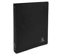 Exacompta - ref. 512801E - 1 semi-rigid OPAK binder - 4 round rings diameter 30 mm - Spine 40 mm - External dimensions: 32 x 26.8 cm - Format to be filed A4 Maxi - Colour: black
