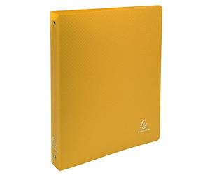 Exacompta - ref. 512809E - 1 OPAK semi-rigid binder - 4 round rings diameter 30 mm - Spine 40 mm - External dimensions: 32 x 26.8 cm - Format to be filed A4 Maxi - Colour: yellow