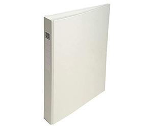 Exacompta - ref. 51388E - Box of 10 rigid PP binders - 4 round rings, diameter 25 mm - Spine 40 mm - External dimensions: 32 x 25.5 cm - Format to file A4 - Colour: white
