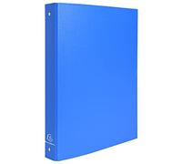 Exacompta - ref. 51471E - 1 Rigid PP binder - 4 round rings, diameter 30 mm - Spine 40 mm - External dimensions: 32 x 26 cm - A4 file format - Colour: light blue