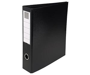 Exacompta - ref. 51741E - 1 rigid PVC binder - 4 D-rings of 50 mm on the 3rd cover - Spine 70 mm - External dimensions: 32 x 29 cm - Format to file A4 Maxi - Colour: black