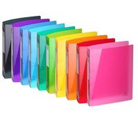 Exacompta - Ref 51770E - Iderama PP Semi-Rigid Cover Ring Binder - Suitable for A4+ Documents, 4 Rings, 40mm Spine, 30mm Rings - Assorted Colours (Pack of 10)