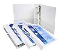 Exacompta - ref. 51844BE - 1 customizable rigid opaque binder with 3 pockets - 4 D-rings of 50 mm - Spine 75 mm - External dimensions: 32 x 29.5 cm - Format to be filed A4 Maxi - Colour: blue