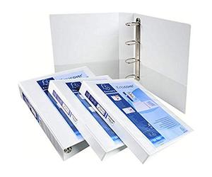Exacompta - ref. 51844BE - 1 customizable rigid opaque binder with 3 pockets - 4 D-rings of 50 mm - Spine 75 mm - External dimensions: 32 x 29.5 cm - Format to be filed A4 Maxi - Colour: blue
