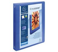 Exacompta - ref. 51869E - 1 customizable rigid PP binder 1 pocket - 4 round rings, 30 mm diameter - External dimensions: 32 x 26.8 cm - A4 Maxi file format - 4 random colors