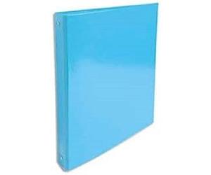 Exacompta - ref. 519292E - 1 Iderama film-coated rigid binder - 4 round rings, diameter 30 mm - Spine 40 mm - External dimensions: 32 x 26 cm - A4 file format - Colour: light blue