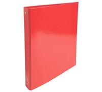 Exacompta - ref. 519295E - Box of 10 Rigid Iderama Binders - 4 Round Rings Diameter 30 mm - Spine 40 mm - External Dimensions: 32 x 26 cm - A4 File Format - Colour: red