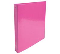 Exacompta - ref. 519296E - Box of 10 Rigid Iderama Binders - 4 Round Rings Diameter 30 mm - Spine 40 mm - External Dimensions: 32 x 26 cm - A4 File Format - Colour: Pink