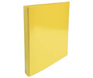 Exacompta - ref. 519299E - 1 Iderama film-coated rigid binder - 4 round rings, diameter 30 mm - Spine 40 mm - External dimensions: 32 x 26 cm - A4 file format - Colour: yellow