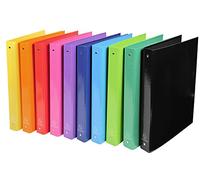Exacompta Iderama Ring Binder 4 O Rings 30mm A4 Pack of 10 Assorted, none