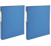 Exacompta - ref. 51981E - 1 Forever Rigid Binder - 4 Round Rings, Diameter 30 mm - Spine 40 mm - External Dimensions: 32 x 26 cm - A4 File Format - Colour: Light Blue (Pack of 2)