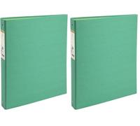Exacompta - ref. 51983E - 1 Forever Rigid Binder - 4 Round Rings, Diameter 30 mm - Spine 40 mm - External Dimensions: 32 x 26 cm - A4 File Format - Colour: Dark Green (Pack of 2)