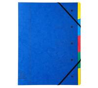 Exacompta - Ref 5205E - Harmonika Multipart File - 24.5 x 32cm in Size, Suitable for A4 Documents, 5 Multi-Coloured Tabbed Sections, Premium Pressboard Cover - Assorted Colours