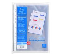 Exacompta Exacompta Multi Punched Pocket Polypropylene A4 60 Micron Top Opening