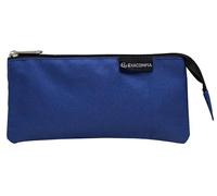 Exacompta - Ref 52850E - Box of 20 OPAK Pencil Cases - 8 Round - 7 Square - 5 Multi-Pockets - Textured Polyester - Lined with Polyester - Colours Blue, Black, Pink, red and Green
