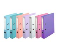 Exacompta Prem Touch Lever Arch File A4 50 mm Assorted 2 ring 53044E Cardboard, PP (Polypropylene) Portrait Pack of 10