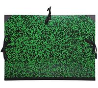 Exacompta - Ref 532600E - Annonay Portfolio with Tie Ribbon - A2 (420 x 594mm) in Size, For Safely Transporting Artworks & Documents, Marbled Effect Cover - Green