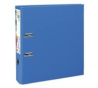 Exacompta - Ref 53342E - Prem'Touch PP Lever Arch File - 320 x 300mm in Size, 2 Rings, Can Hold A4+ Documents, 80mm Spine, 80mm Rings, FSC-Certified - Blue Cover