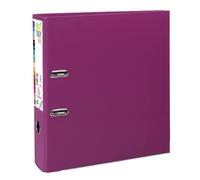 Exacompta Prem Touch Wide Lever Arch File A4+ 80 mm Fuchsia 2 Rings 53347E Cardboard, PP (Polypropylene) Portrait